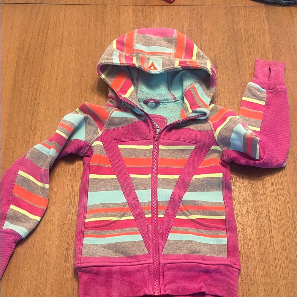 Ivivva Colorful Striped Kids Hoodie